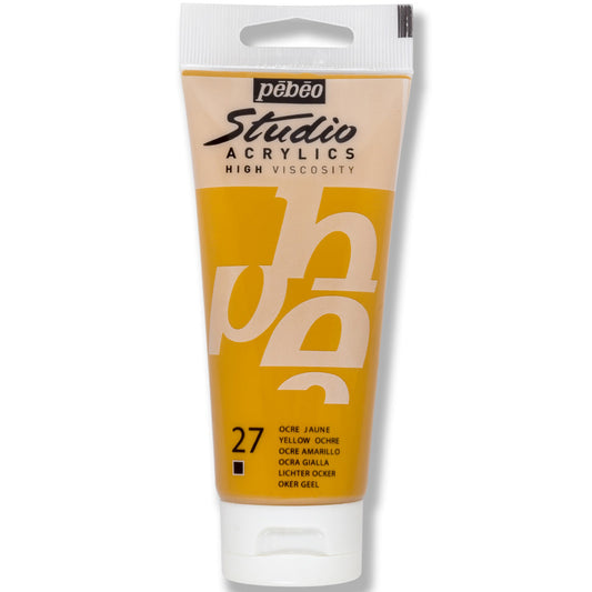 Pebeo Studio Sarı Orchre 100 ml Akrilik Boya - Sanat, Hobi ve Tuval Resim Boyası