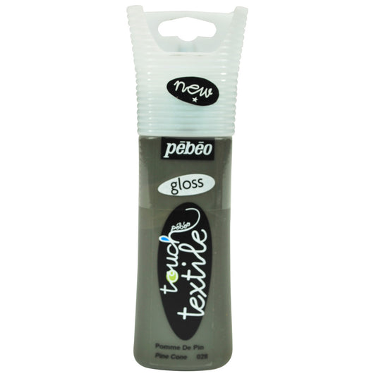 Pebeo Touch Textile Gloss 30 ml. Çam Kozalağı Kumaş Boyası - Hobi ve Kumaş Boyama İçin