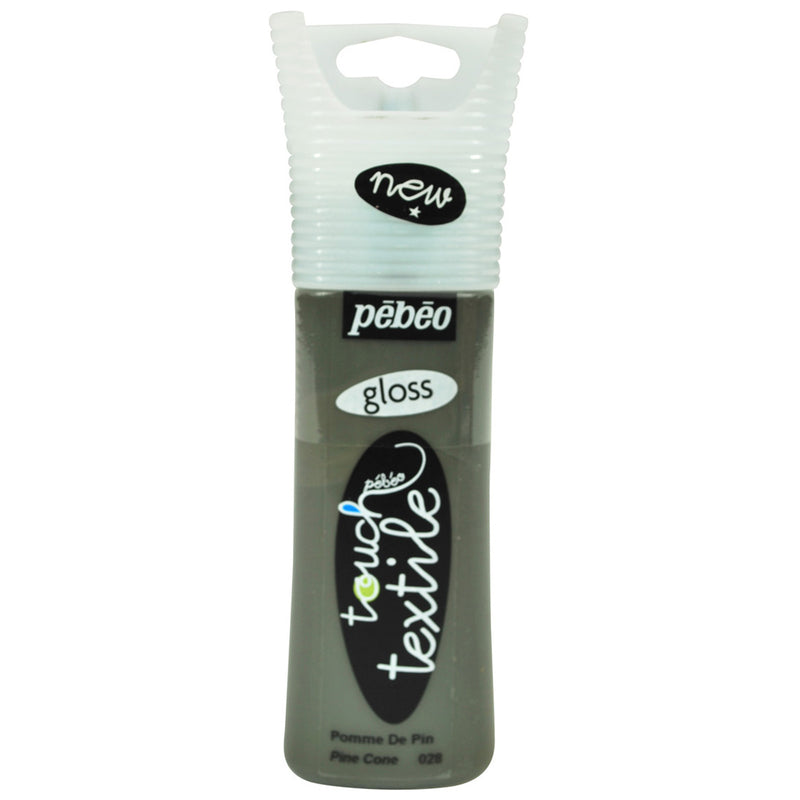 Pebeo Touch Textile Gloss 30 ml. Çam Kozalağı Kumaş Boyası - Hobi ve Kumaş Boyama İçin