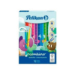Pelikan Combino 12 Li Kutu Jumbo Üçgen Kuru Boya Kalemi P-811194