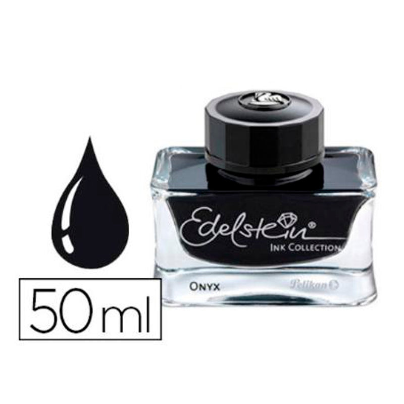 Pelikan Edelstein Onyx Siyah 50 ml Mürekkep - Dolma Kalem ve Yazım İçin