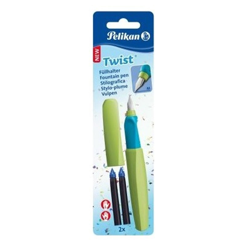 Pelikan Twist Serisi Yeşil Dolma Kalem - Hediyelik İmza ve Ofis Kalemi