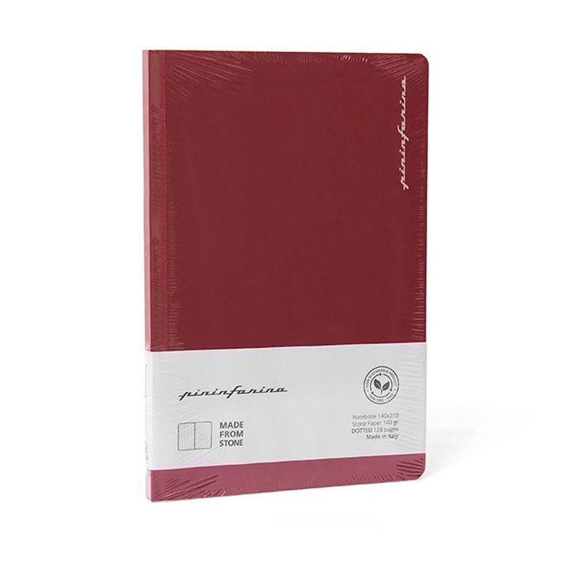 Pininfarina Stone Paper Noktalı Kırmızı Defter - Not Tutma, Planlama ve Eskiz İçin