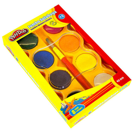 Play-Doh Jumbo 8 Renk Suluboya SU005