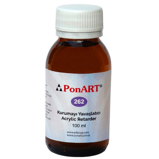 Ponart 100 ml Akrilik Boya Kurumayı Geciktirici - Sanatsal Akrilik Medium ve Resim Yardımcı Malzemesi