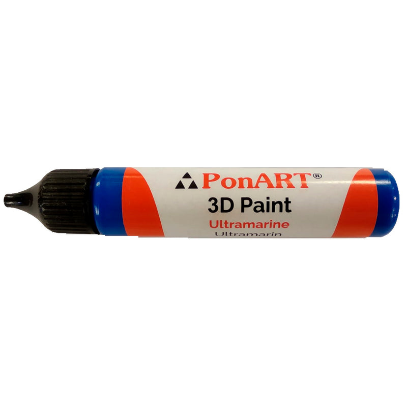 Ponart 3D Paint 30 ml Ultramarin Dekor Boyası - Hobi ve Sanatsal Boya