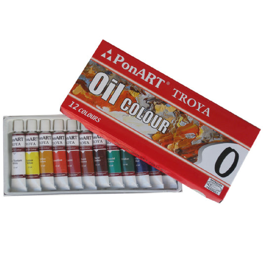 Ponart Troya 12 ml. 12'li Yağlı Boya O1212