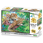 Prime 3D Jaguar ve Yavrusu 63 Parça Çocuk Puzzle