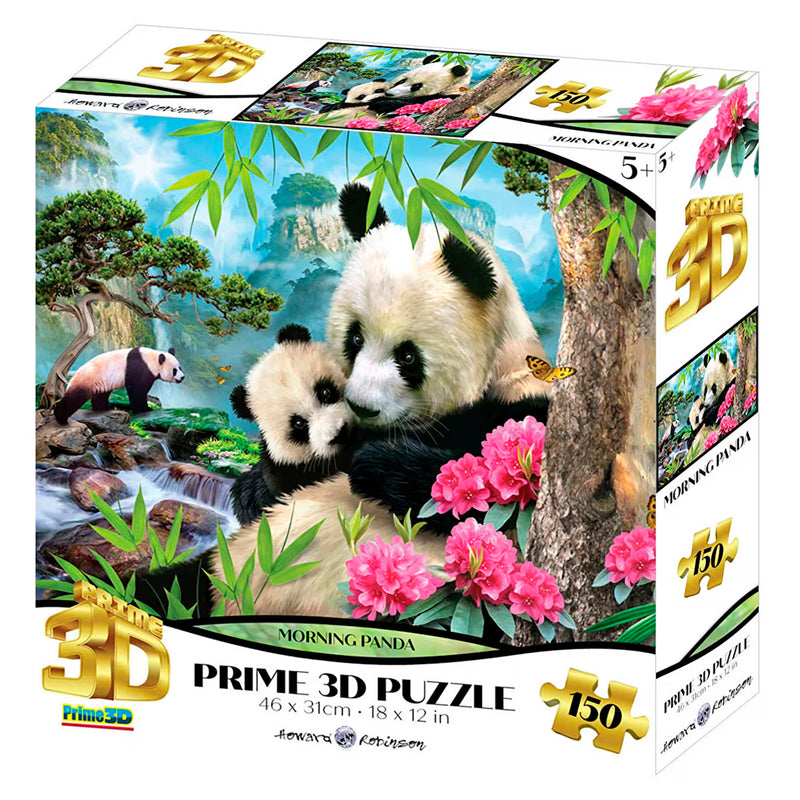 Prime 3D Panda Günaydın 150 Parça Çocuk Puzzle