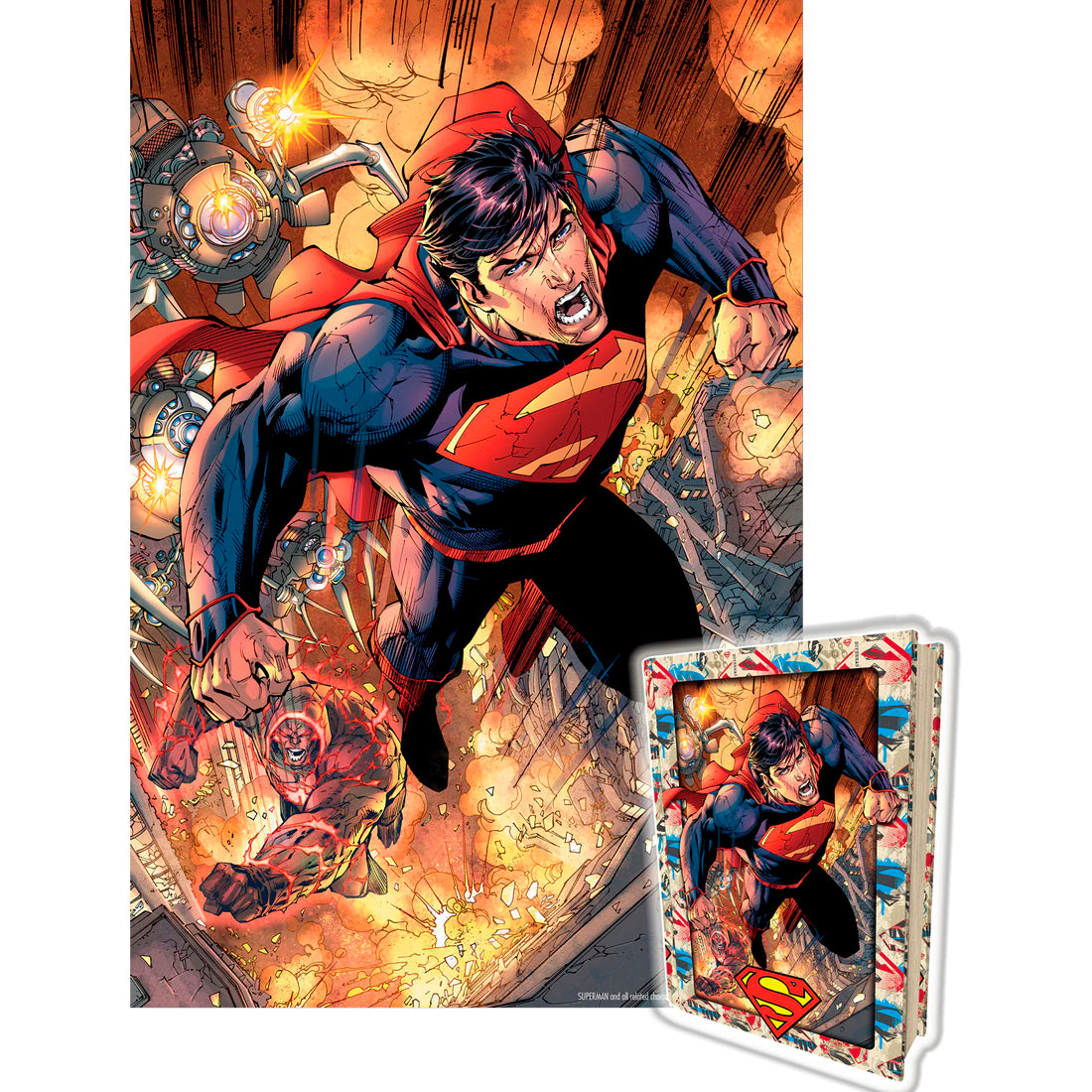 Prime 3D Superman 300 Parça Çocuk Puzzle Metal Kutu