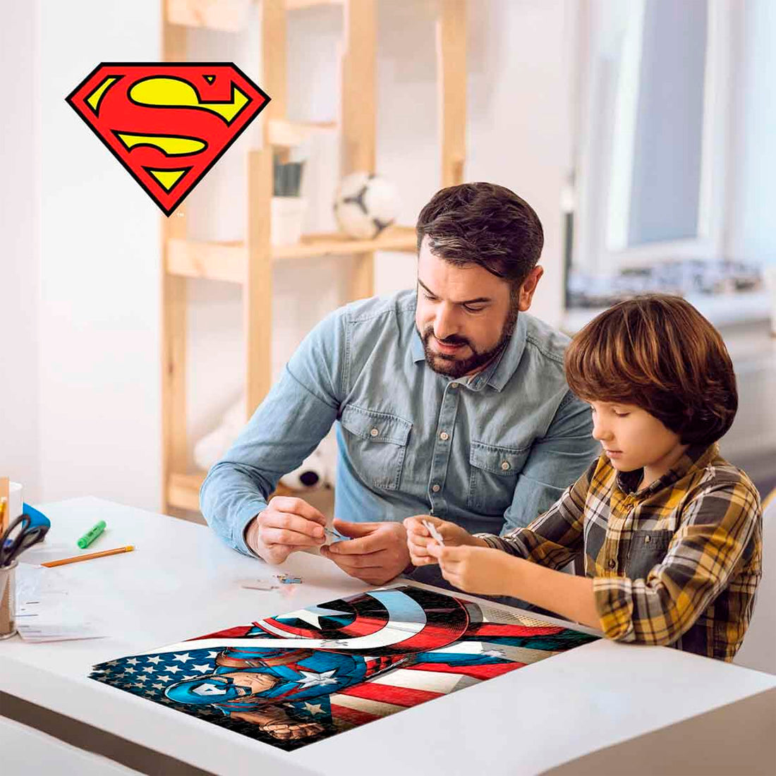 Prime 3D Superman 300 Parça Çocuk Puzzle Metal Kutu