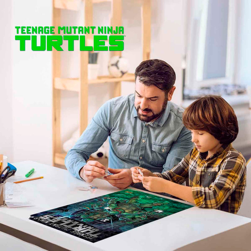 Prime 3D Teenage Mutant Ninja Turtles 300 Parça Çocuk Puzzle Metal Kutu
