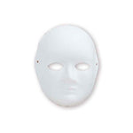 Puti İnsan Silüetli Karton Maske 5176