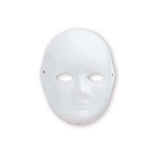 Puti İnsan Silüetli Karton Maske 5176