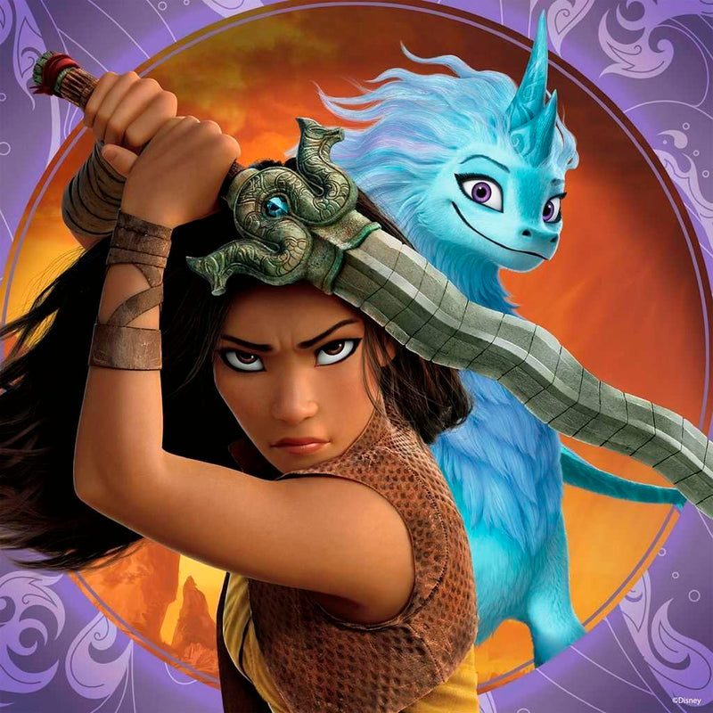 Ravensburger Çocuk Disney Raya 3x49 Parça Puzzle