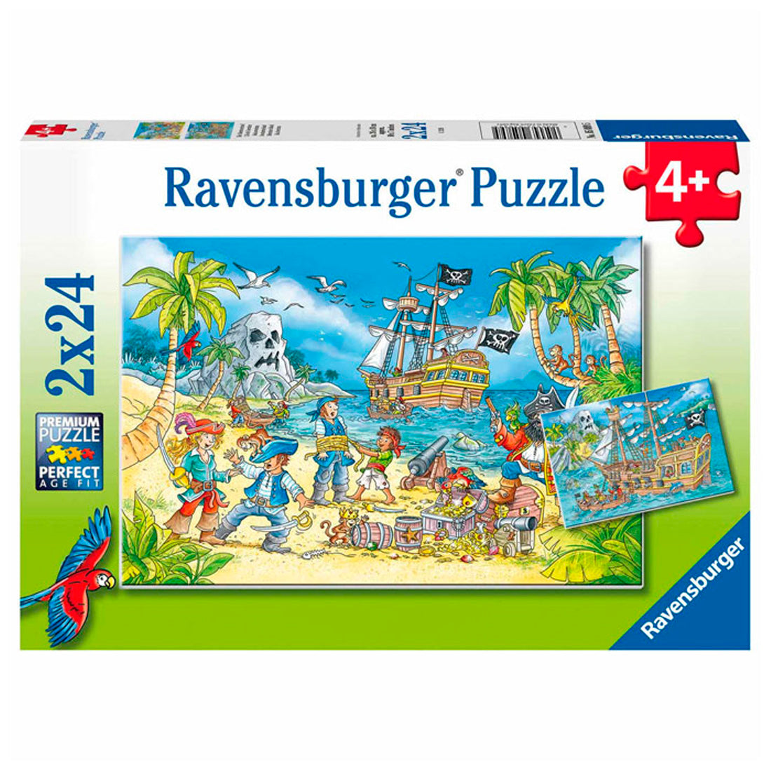 Ravensburger Çocuk Puzzle 2x24 Parça Macera Adası