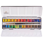 Rembrandt 24'lü Metal Kutu Tablet Sulu Boya - Sanatsal Profesyonel Ressam Boyama Seti