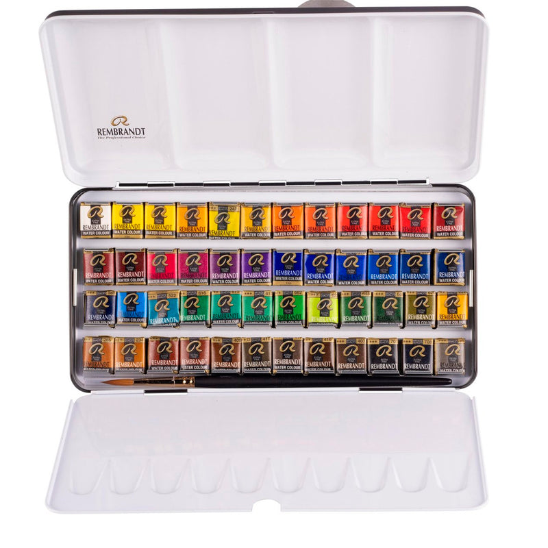 Rembrandt 48'li Tablet Sulu Boya Set - Profesyonel Sanatsal Ressam ve Hobi Boyaları