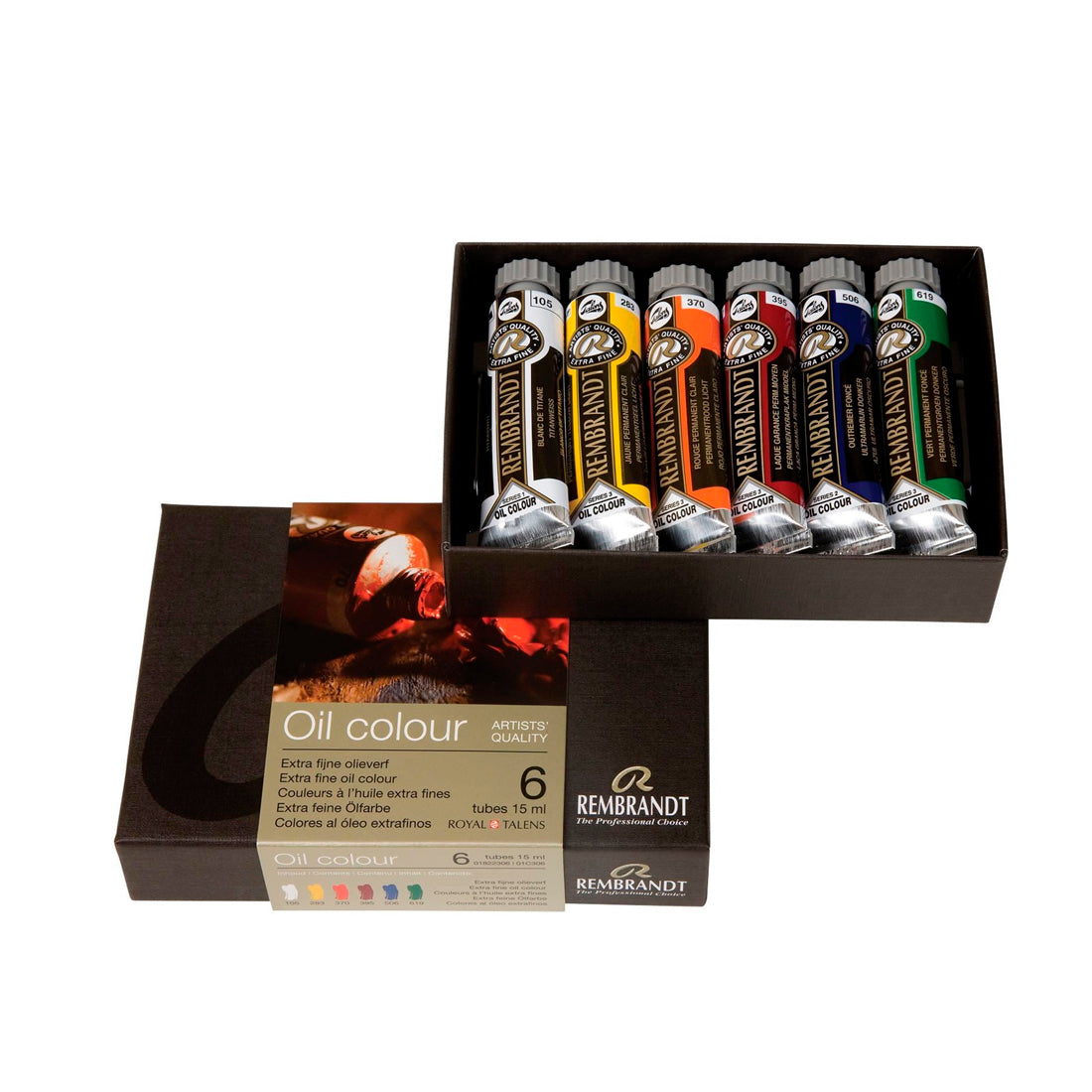 Rembrandt Starter 15 ml 6'lı Yağlı Boya Seti - Başlangıç Sanatçı ve Hobi Resim Malzemeleri