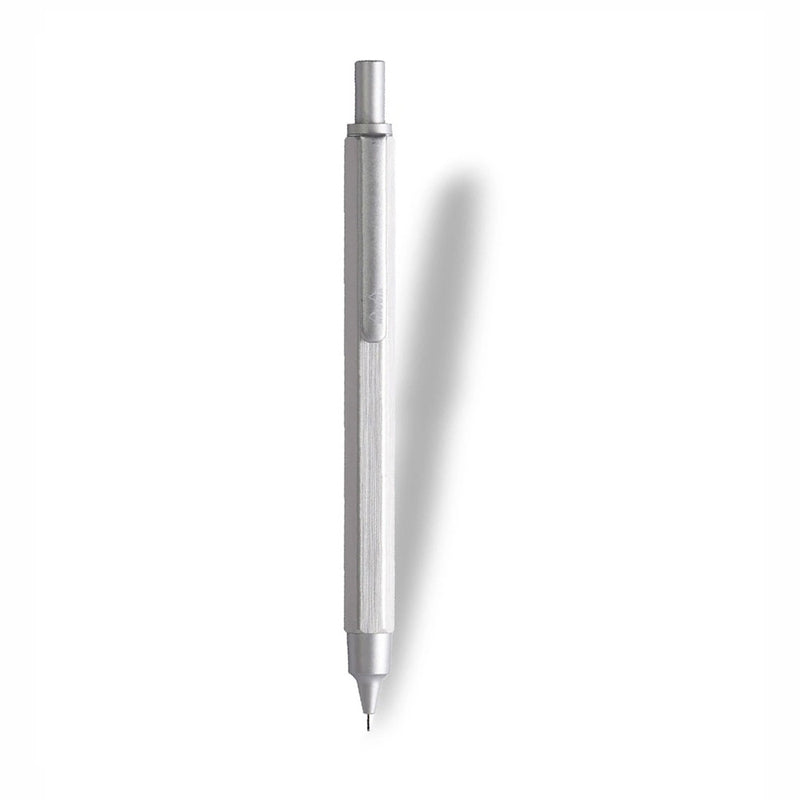 Rhodia 0,5 Mm Gümüş Hexagonal Alüminyum Gövde Mekanik Kurşun Kalem - Ofis ve Hediyelik Versatil Kalem