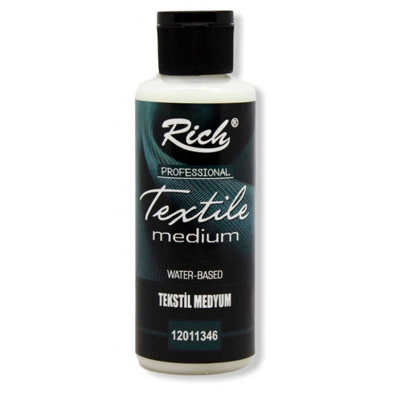 Rich 120 cc Tekstil Medium - Kumaş Boyama Sabitleyici ve Sanatsal Hobi Malzemesi