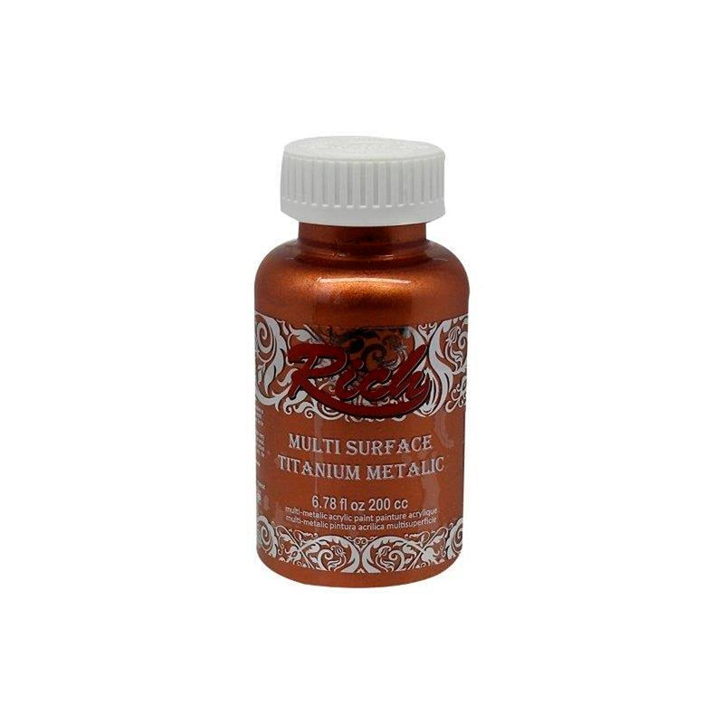 Rich 200 Ml. Titanium Bakır Metalik Boya - Sanatsal Hobi ve Dekorasyon Boyası