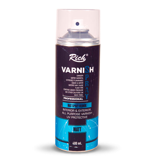Rich 400 ml Mat Sprey Vernik - Sanatsal Hobi ve Resim Koruyucu Son Kat