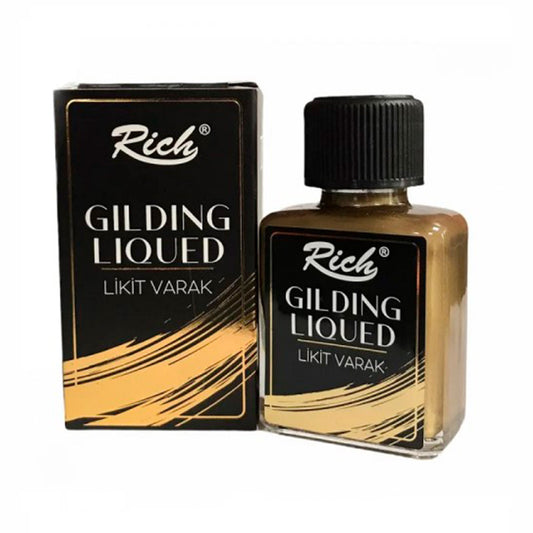 Rich Altın Likit Varak - Hobi, Sanatsal Dekorasyon ve Yaldız Boyası