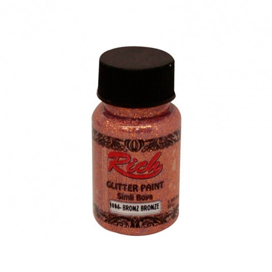 Rich Glitter Paint Bronz 50 cc Simli Boya - Sanatsal Hobi ve El Sanatları Boyası