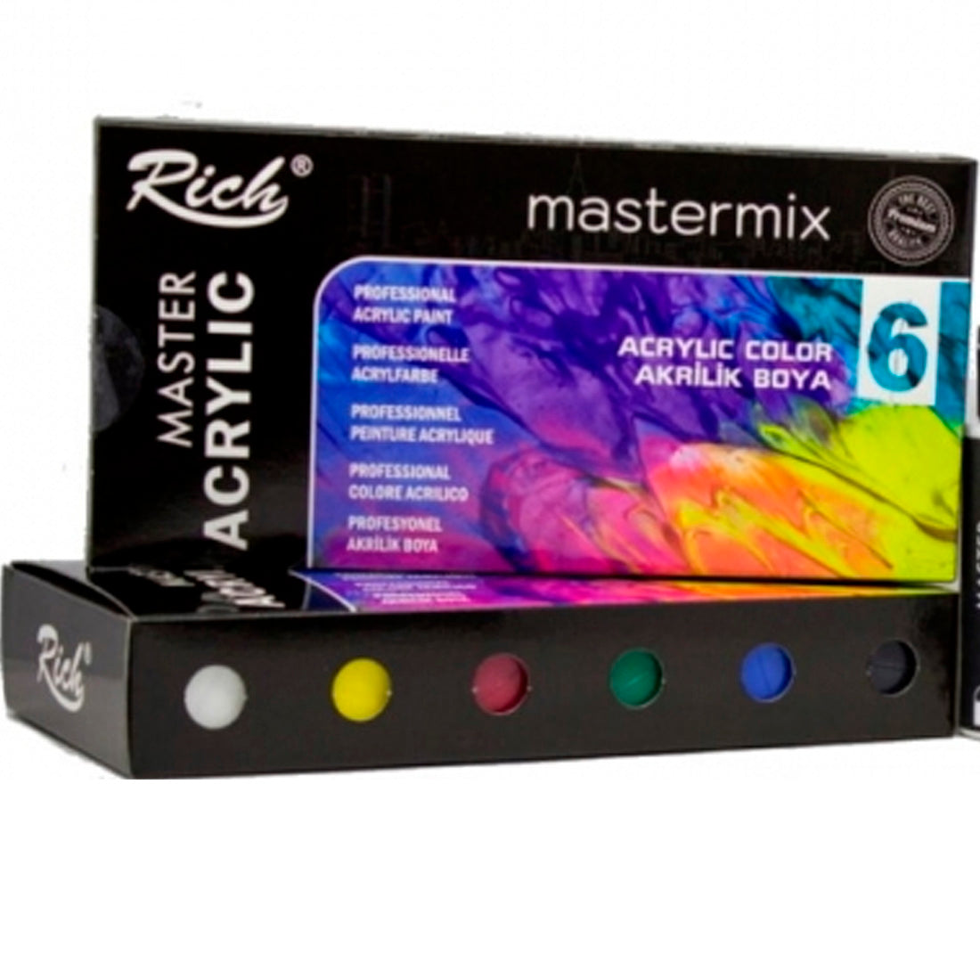 Rich Master 60 cc 6'lı Mix Akrilik Boya Set - Hobi, Sanatsal Resim ve Tuval Boyası