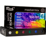 Rich Master 60 cc 6'lı Mix Akrilik Boya Set - Hobi, Sanatsal Resim ve Tuval Boyası