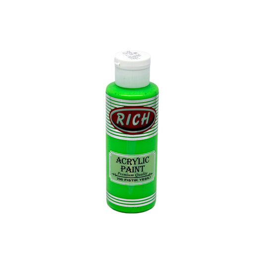 Rich Master Acrylic Fıstık Yeşili 120 cc Akrilik Boya - Sanat Hobi ve Tuval Boyası