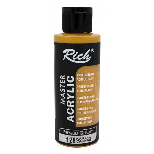 Rich Master Kanyak Gold 120 cc Akrilik Boya - Sanatsal Hobi ve Tuval Boyası