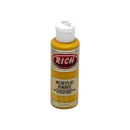 Rich Master Acrylic Oksit Sarı 120 cc Akrilik Boya - Sanatsal Resim ve Hobi Boyası