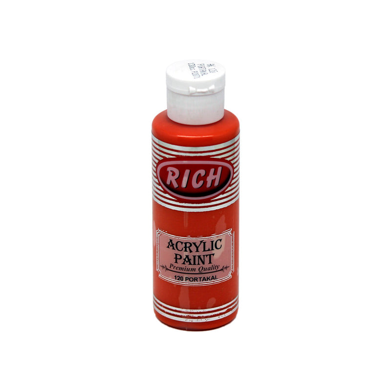 Rich Master Acrylic Portakal 120 cc Akrilik Boya - Sanatsal Resim ve Hobi Boyası