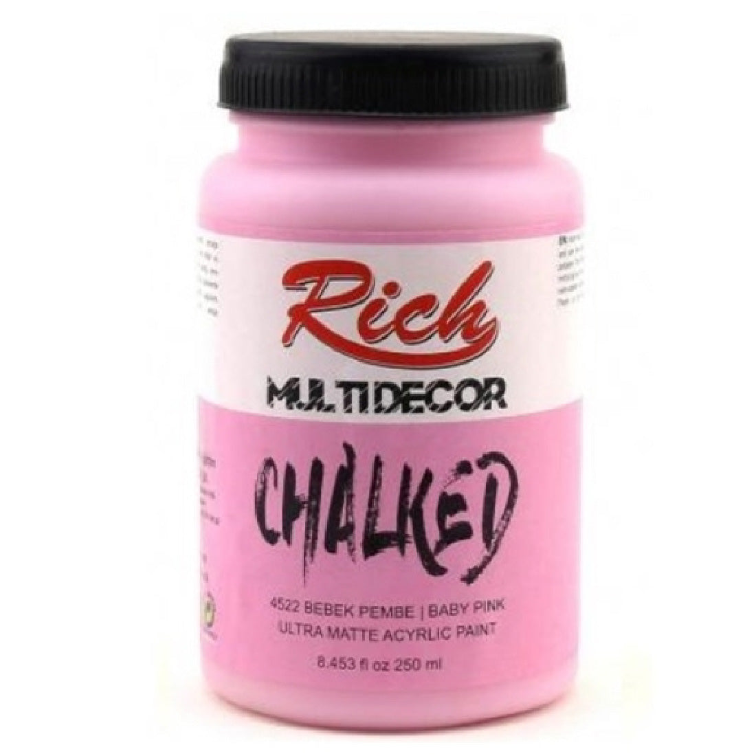 Rich Multi Decor Chalked 250 Cc Bebek Pembe Akrilik Boya - Sanatsal Hobi ve Dekorasyon Boyası