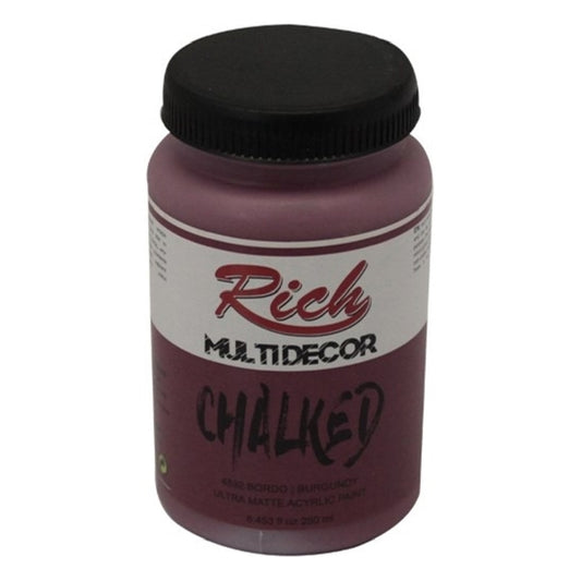 Rich Multi Decor Chalked 250 Cc Bordo Akrilik Boya - Hobi ve Dekorasyon Boyası