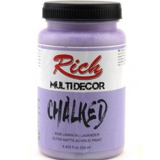 Rich Multi Decor Chalked Lavanta Akrilik Boya 250 Cc - Sanatsal Hobi ve Dekorasyon Boyası