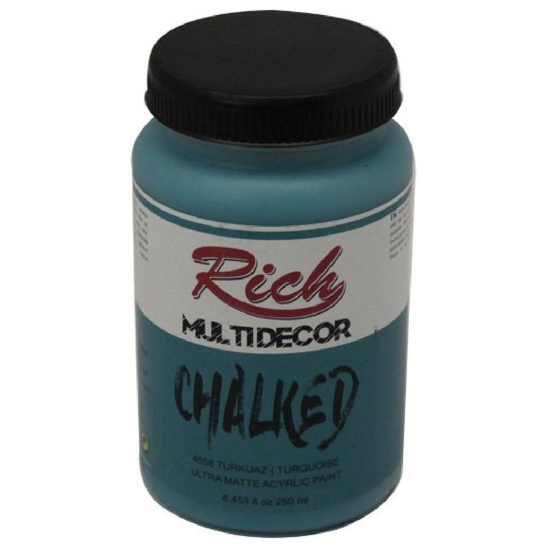 Rich Multi Decor Chalked 250 Cc Turkuaz Akrilik Boya - Sanatsal Hobi ve Dekorasyon Boyası