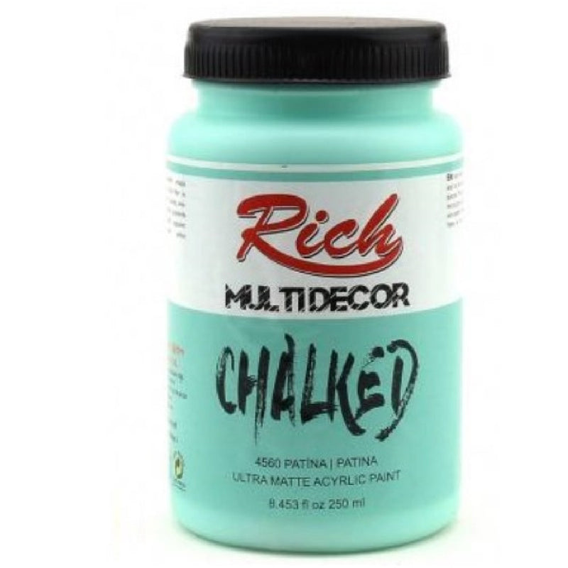 Rich Multi Decor Chalked Akrilik Boya 250 Cc Patina - Çok Amaçlı Mat Hobi Boyası