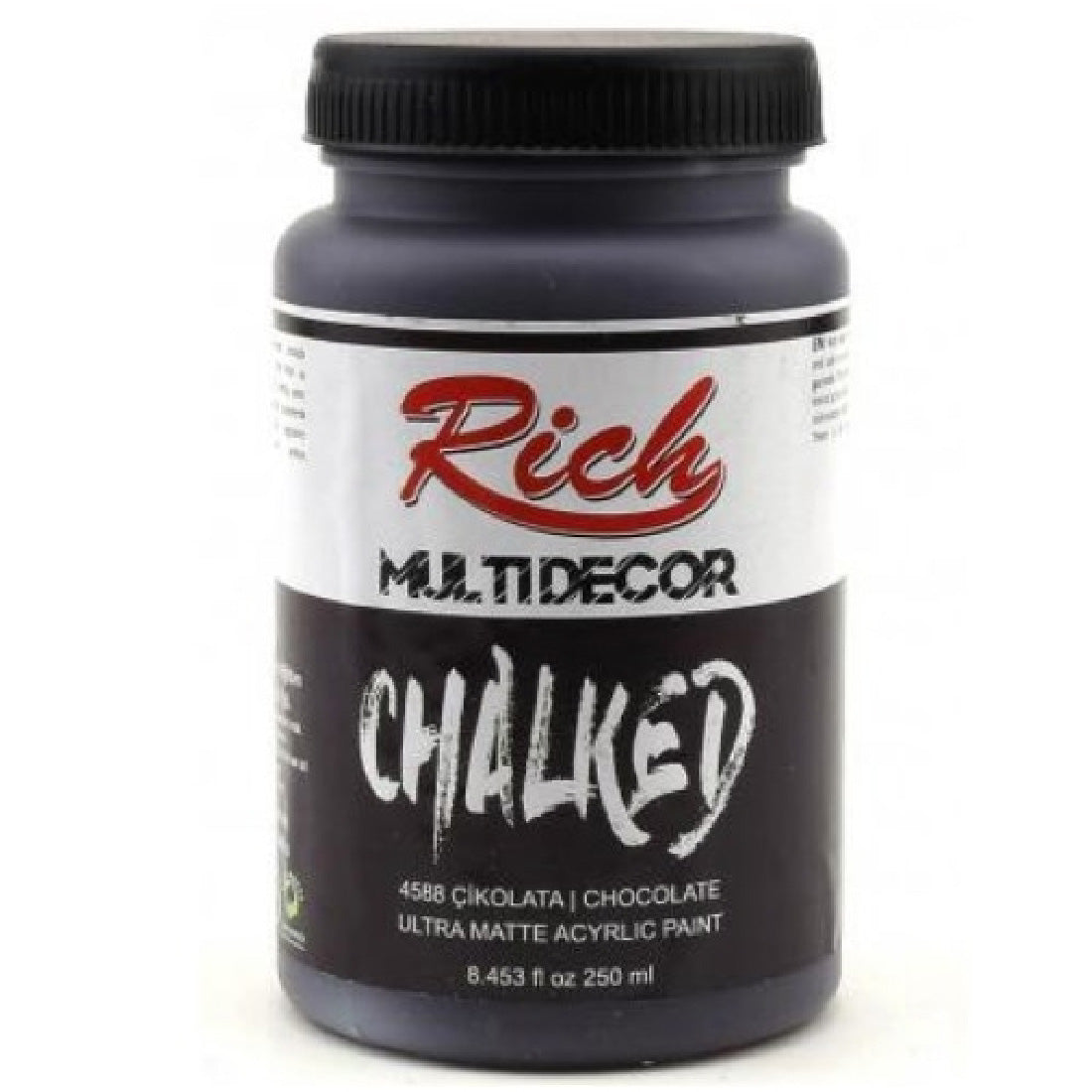 Rich Multi Decor Chalked 250 Cc Çikolata Akrilik Boya - Hobi, Dekorasyon ve Çok Amaçlı Mat Boya