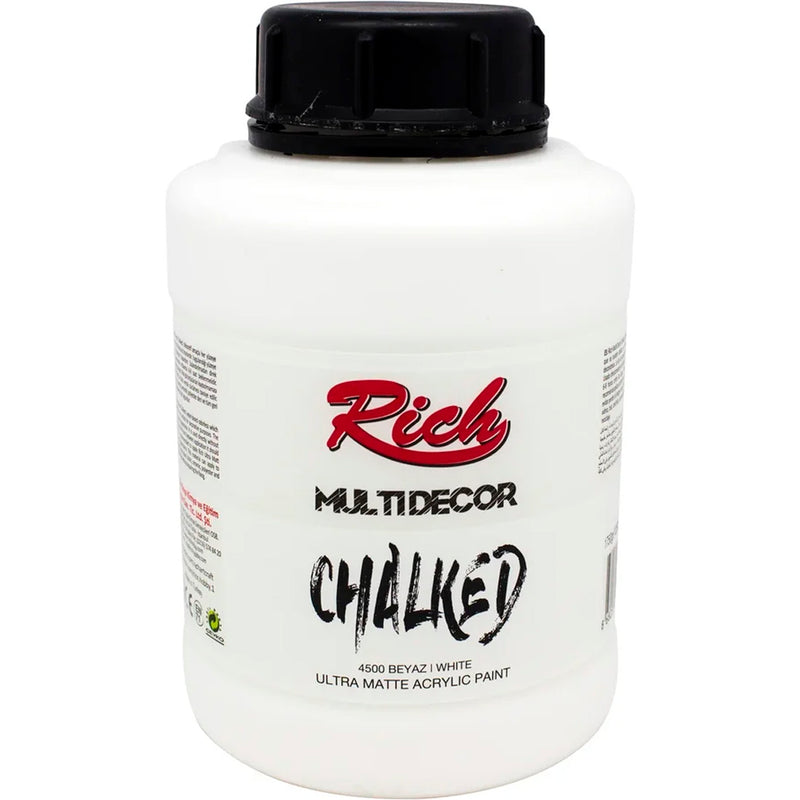 Rich Multi Decor Chalked Beyaz 1750 gr Akrilik Boya - Hobi, Sanatsal ve Dekorasyon Boyası