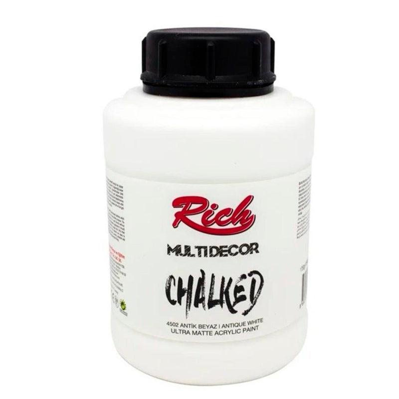 Rich Multi Decor Antik Beyaz Akrilik Boya 250 cc - Hobi, Dekorasyon ve Mobilya Boyama İçin