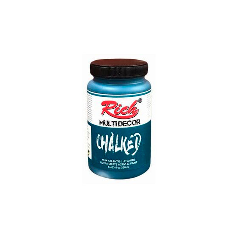 Rich Multi Dekor Chalked Atlantis 250 ml Ultra Mat Akrilik Boya - Hobi, Dekorasyon ve Sanatsal Yüzey Boyası