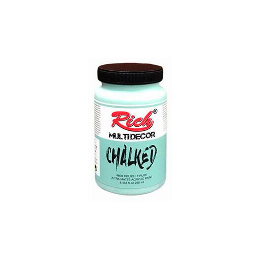 Rich Multi Dekor Chalked Firuze 250 ml Ultra Mat Akrilik Boya - Sanatsal Hobi ve Dekorasyon Boyası