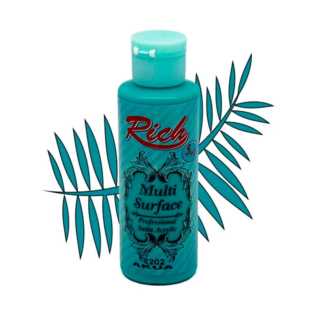 Rich Multi Surface Aqua 120 cc Akrilik Boya - Sanatsal Hobi ve Dekorasyon Boyası