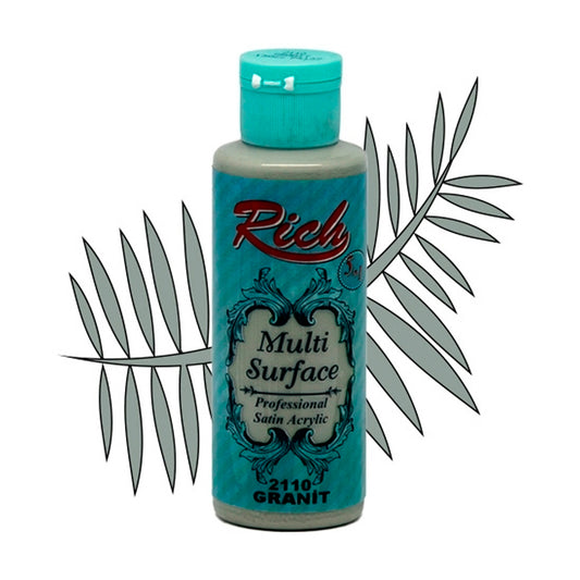 Rich Multi Surface Granite 120 cc Akrilik Boya - Sanatsal Hobi ve Dekorasyon Boyası