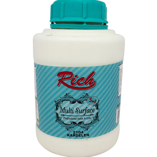 Rich Multi Surface Kardelen 1750 gr Akrilik Boya - Sanatsal Hobi ve Çok Yüzeyli Boya