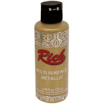 Rich Multi Surface Metalik Beyaz Altın 130 ml Akrilik Boya - Sanat, Hobi ve Dekorasyon Boyası