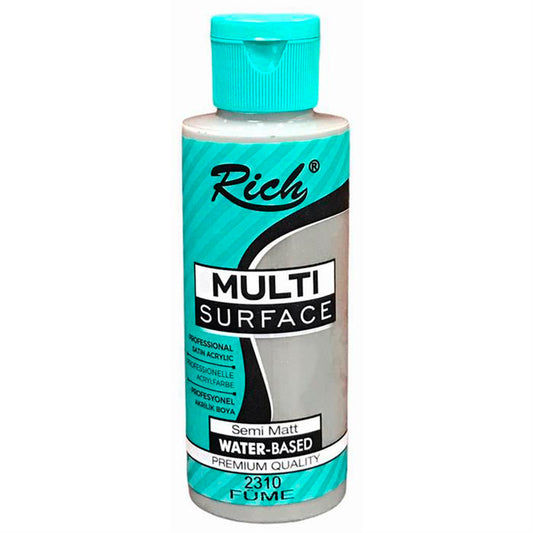 Rich Çok Yüzeyli Yarı Mat Füme 120 cc Akrilik Boya - Sanat, Hobi ve Dekorasyon İçin